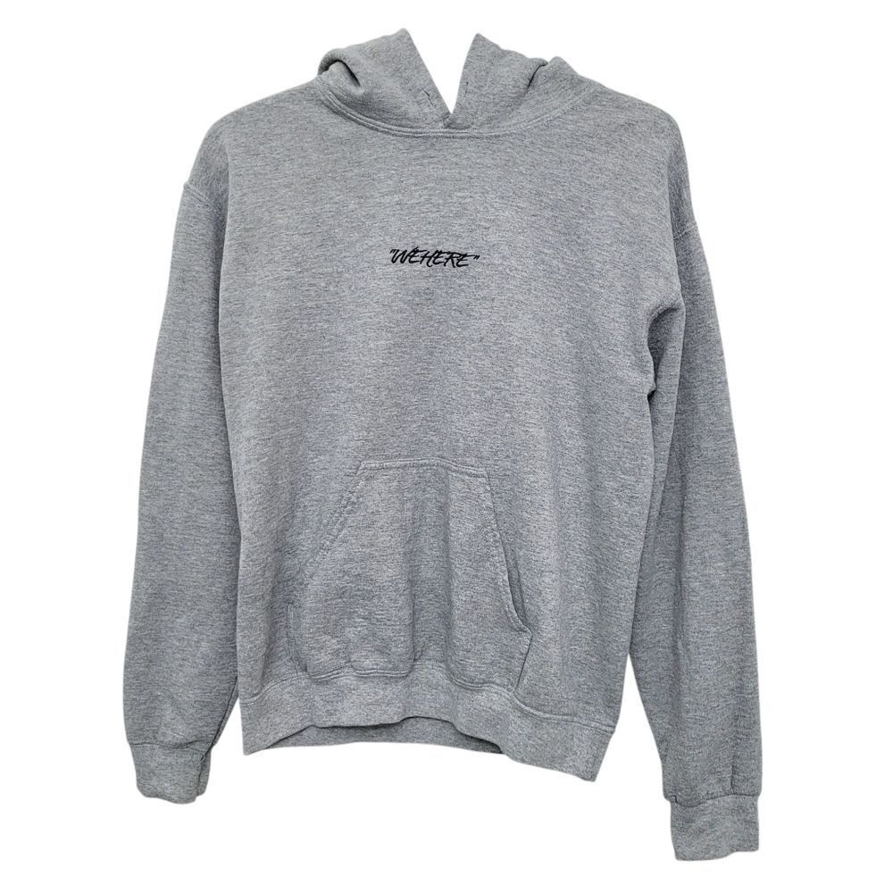 2/$20 Gildan Grey " Wehere" Hoodies Top Size: Small